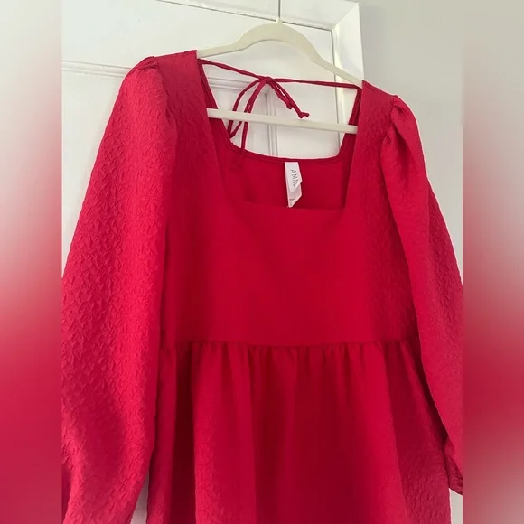 Anthropologie Amadi Esther Mini Red Dress - Picture 4 of 14